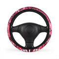 Pink & Unbothered Steering Wheel Cover