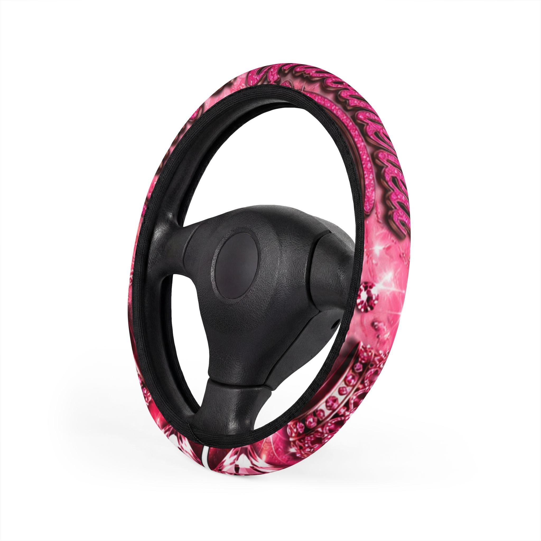 Pink & Unbothered Steering Wheel Cover